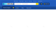 Tablet Screenshot of mevshop.com